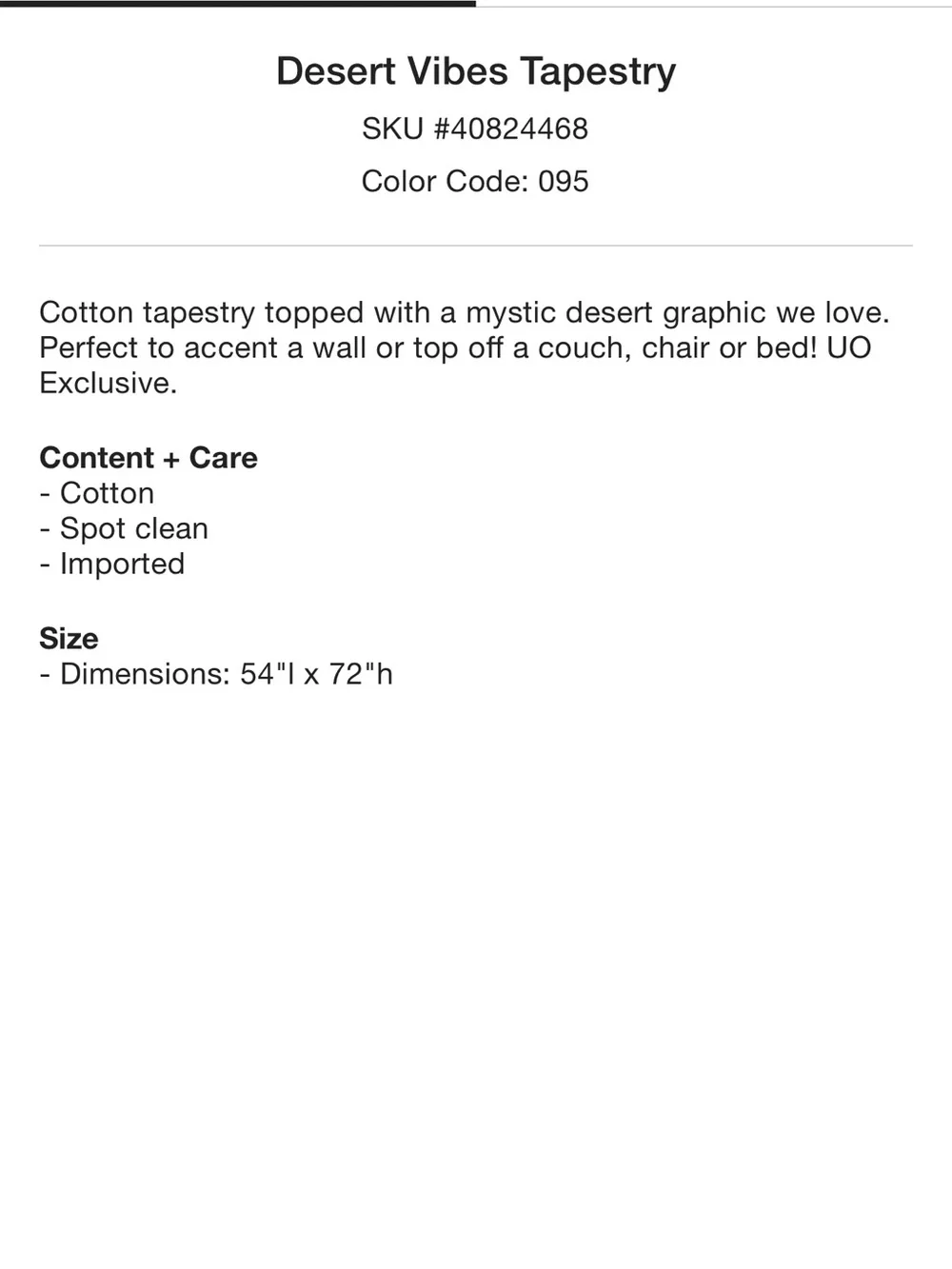 Urban Outfitters Neutral Desert Graphic Tapestry - Cream & Brown